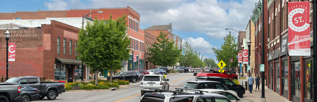 looking east on C-street