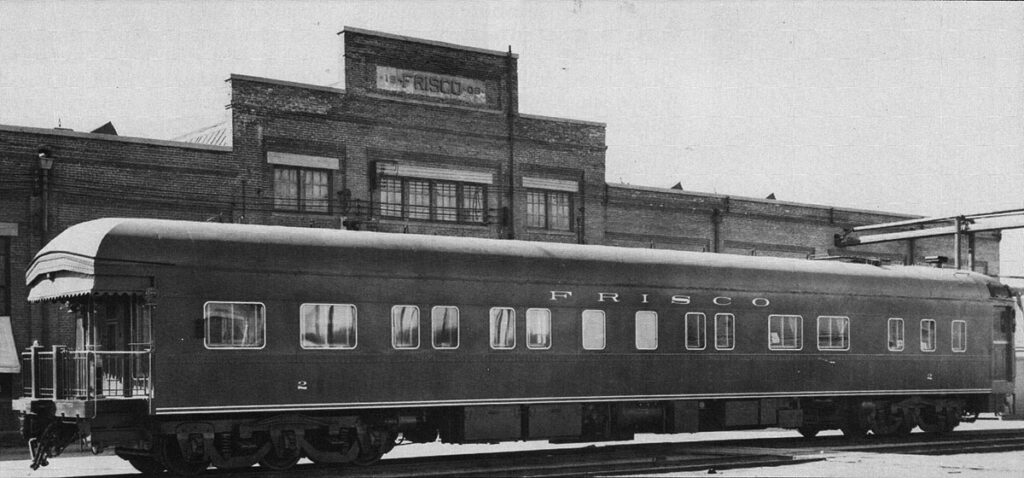 passenger car from 1948 Frisco train